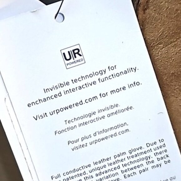 UGG Genuine Steamy Chestnut Color Shearling Suede & Leather Gloves Size M - Picture 2 of 10